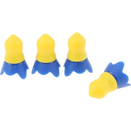 4x Silicone Hearing Protection Earplug Noise Reduction Earplug Ear Protector for Airplane, Home, Travel