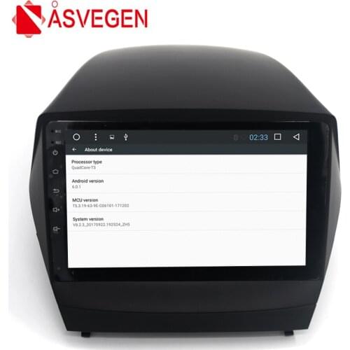 Asvegen 10.2 inch Android 6.0 Quad Core Car Radio Bluetooth GPS Navigation Multimedia Player For HYUNDAI Tucson IX35 2009-2015