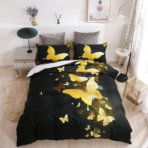 Butterfly Flying Family Bedroom Duvet Cover Set (including Pillowcase) Single/double/queen 2 / 3PS King Size Bedding Set