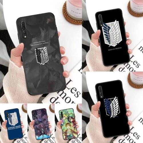 Yinuoda attack on titan Phone Case For Huawei Mate 30 Pro P20 P30 P40 pro lite Y7 Y6 2019 case for Honor 8X 8A 10 20lite 10i