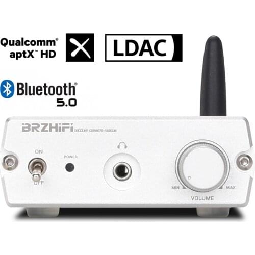 CSR8675 Bluetooth 5.0 Wireless Receiver APTX-HD/LDAC JRC5532DD ESS9038Q2M DAC Decoding 3.5mm Headphone AMP RCA 24bit/96KHz DC 5V