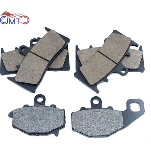 For KAWASAKI Ninja ZX6R 600 F4 G1 G2 J1 J2 J3 1998-2002 2005 ZZR600 J6F J7F J8F 2006-2008 ZX9R 97-01 Front Rear Brake Pads Kit