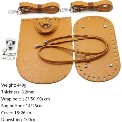 Backpack Bag Components DIY Handmade Accessories With Bags Strap Bottom Screw Lock Drawstring Bunches Leather Handles MMHXQ