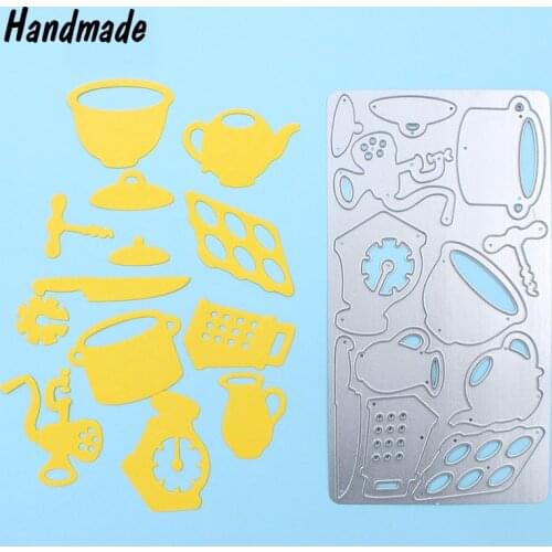 Kitchenware Bakeware Scale Metal Cutting Dies Stencils for DIY Scrapbooking Photo Album Embossing Paper Cards Craft