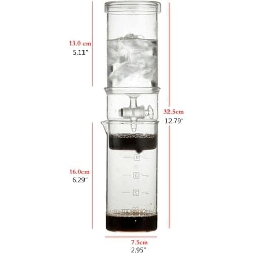 Reusable Cold Brew Coffee Maker, Coffee Machine, Detachable Cold Brew Coffee Machine for Ice Drip Espresso,(400Ml, 12Oz)