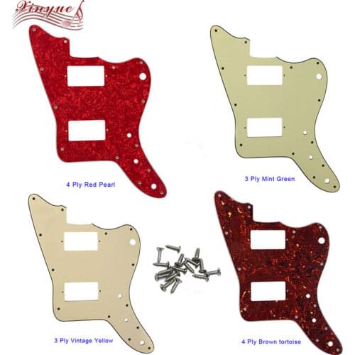 Pleroo Great Pickguard for 13 screw hole No hole on top left Japan Jazzmaster Guitar Pickguard with PAF Humbucker No Bridge
