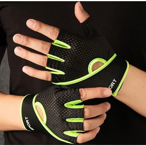 Men Women Cycling Gloves Half Finger Anti-slip Shockproof Bike Bicycle Gloves Anti-sweat Breathable Sports Gym Fitness Gloves