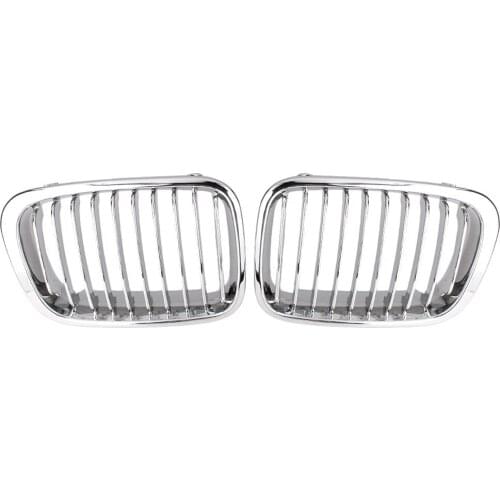 Front Kidney Grille For BMW E46 4D Sedan 320i 323i 325i 328i 330i 1998 1999 2000 2001 Chrome