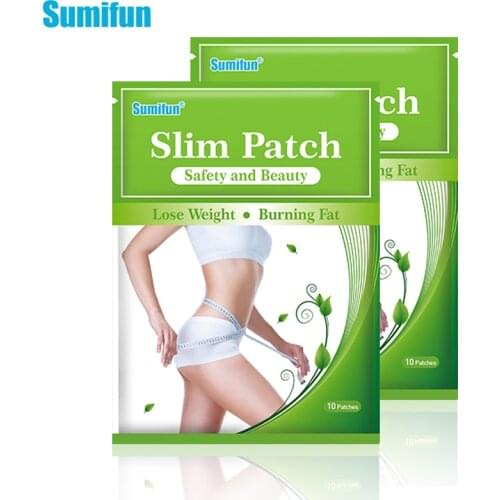 10pcs Sumifun Slimming Patch Weight Loss Plaster Body Belly Leg Arm Slim Patches Navel Burning Fat Patches Health Care Products