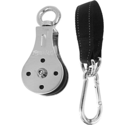 Bearing Pulley Home Gym Stainless Steel Accessories for Fitness Lifting Cable Machine Workout Mute Single Wheel Loading