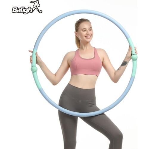 8 Parts Detachable EVA Sport Fitness Circle Aro Gym Fitness Training Home Massage Waist Ring Weight Loss Hulla Circle