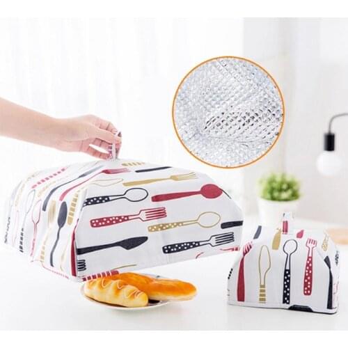 Foldable Food Covers Keep Warm Hot Aluminum Foil Food Cover Dishes Insulation Useful Kitchen Gadgets Accessories