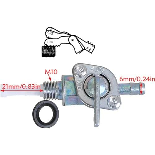 TDPRO Alloy Gas Fuel Tanks Tap Motorcycle Petcock Fuel Tank Valve Switch For Honda 2 Stroke Bicycle Bike 47cc 49cc 80cc Scooter
