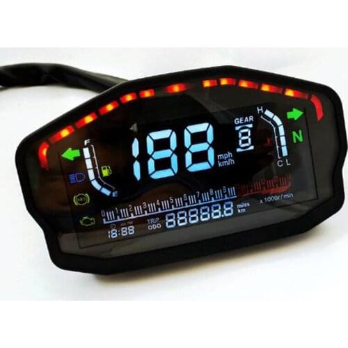 General Motorcycle Lcd Digital Tachometer Led Odometer Made Of Abs Light Odometer Dc 8-12v Has Higher Reading Ability And Functi