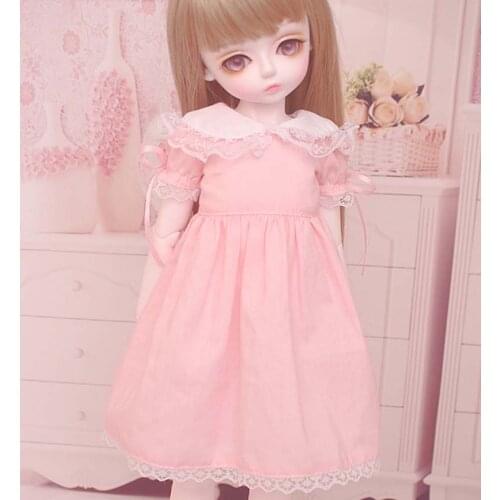 1/3 1/4 1/6 BJD Doll BJD/SD Fashion Clothes Pink Lovely Dress For Baby Girl Accessories