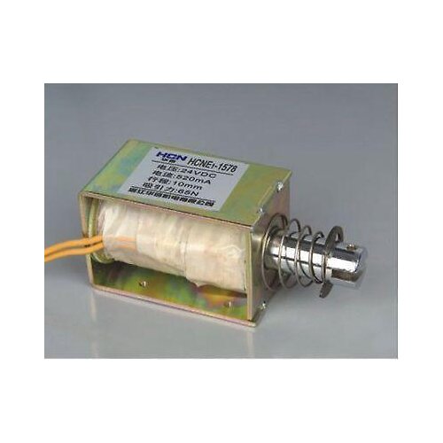 1x Pull Hold/Release 10mm Stroke 6.5Kg Force Electromagnet Solenoid Actuator 24V