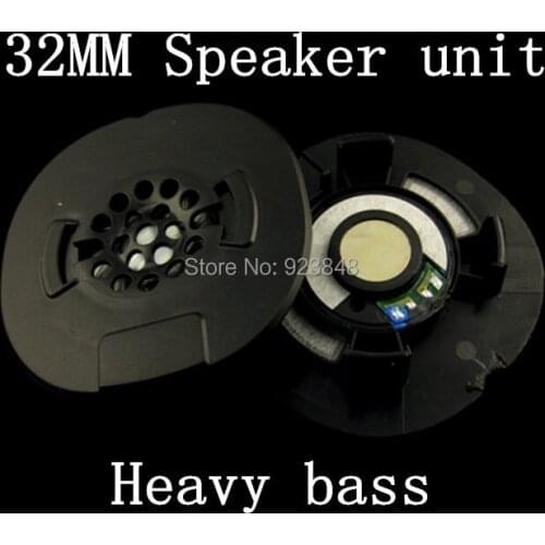 Bass 32MM speaker unit Fever headphone speakers Best waterproof diaphragm 2pcs