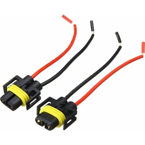 2Pcs H8 H9 H11 Wiring Harness Socket Car Wire Connector Cable Plug Adapter For Foglight Head Light Lamp Bulb Light