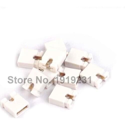 2000PCS White 2.54mm Standard Circuit Board Jumper Cap Shunts Short Circuit Cap