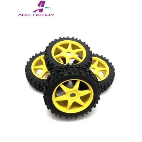 Kyosho MP9 1:8 RC Buggy Off-Road Car Tyre Tires&Wheel Set Rim 17mm Hex 4Pcs