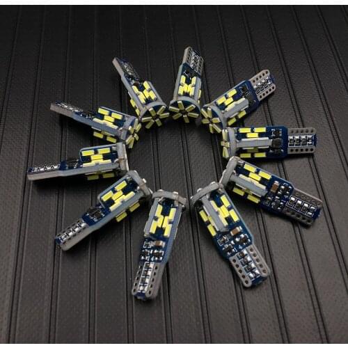 Car T10 30SMD 6000K Pure White Canbus Error Free Side Bulb LED 4014 194 168 Interior Light Parking W5W License Plate Lights