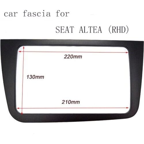 2 Din car fascia fit for SEAT ALTEA (RHD) Install Mount Kit dvd player Panel Plate Fascia Frame for Modify Mount Kit Panel facia