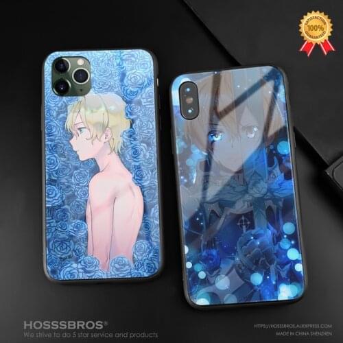 Eugeo Sword Art Online Anime Soft Silicone Tempered Glass Phone Case Cover For iPhone 6 6s 7 8 Plus X XR XS 11 12 mini Pro MAX