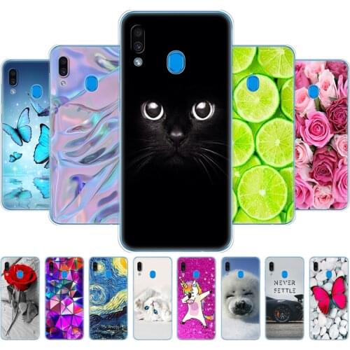 Case For Samsung Galaxy A30 Phone Case Samsung A30 Cover Samsung Galaxy A30 A 30 SM-A305F A305F A305 Case Silicone Soft TPU Cat