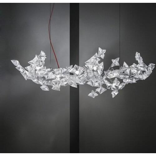 Art Deco ABS White Star Designer LED Lustre Suspension Luminaire Lampen Pendant Lamp.Pendant light For Dinning Room