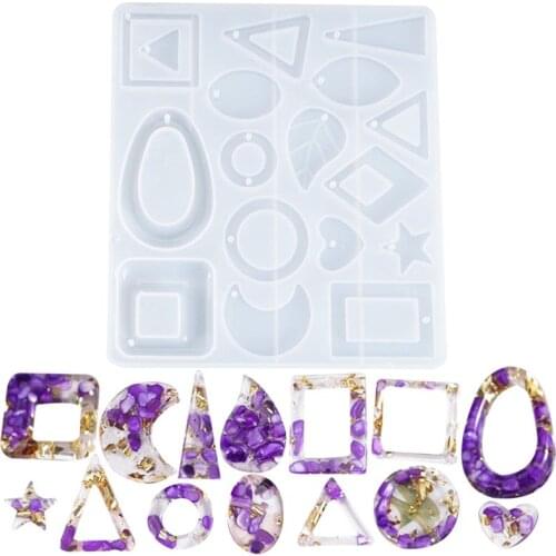 Epoxy Casting Molds Silicone Casting Tools Resin Casting Molds For Jewelry Making DIY Earring Pendant