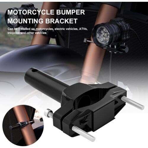 1set Mount Bracket For Motorcycle Bumper Modified Headlight Stand Spotlight Extension Pole Frame Support Extension Bracket