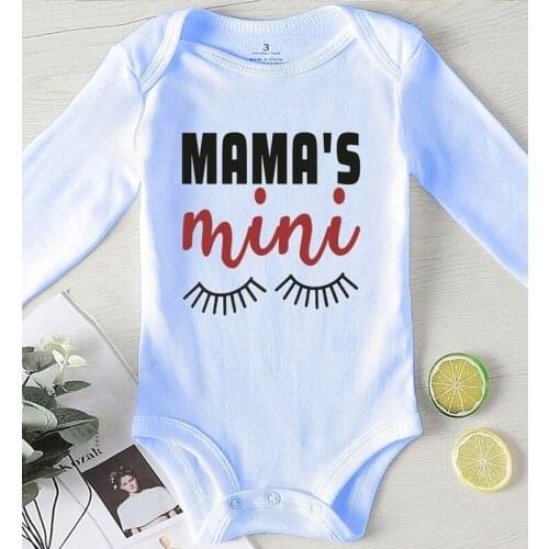 Print Mama Baby Boy Clothing Jumpsuit Kids Autumn Newborn Girl Clothes Gifts Romper for Babies One Piece Toddler Romper Winter