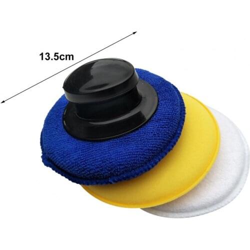 1 Set Wax Sponge Professional Quick Foaming Portable Car Polishing Disc Buffing Waxing Pad for Auto Washing Accessories Sponges