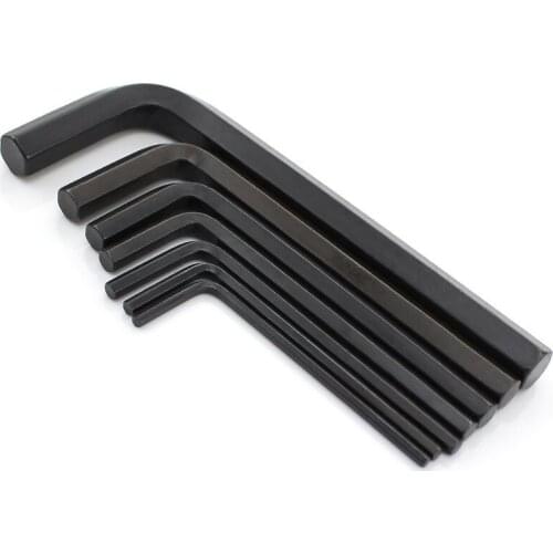 10PCS M2/M3/M4/M5/M6/M8 Hexagon Wrench / Hex Key / L Wrench Black