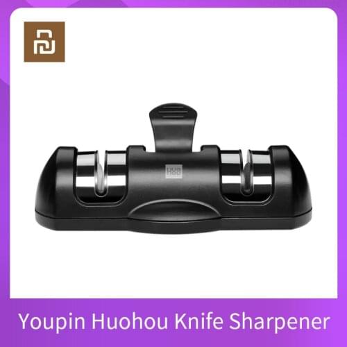 Youpin Huohou Knife Sharpener 2 Stages Double Wheel Sharpener Whetstone Sharpener Tool for Kitchen Knife