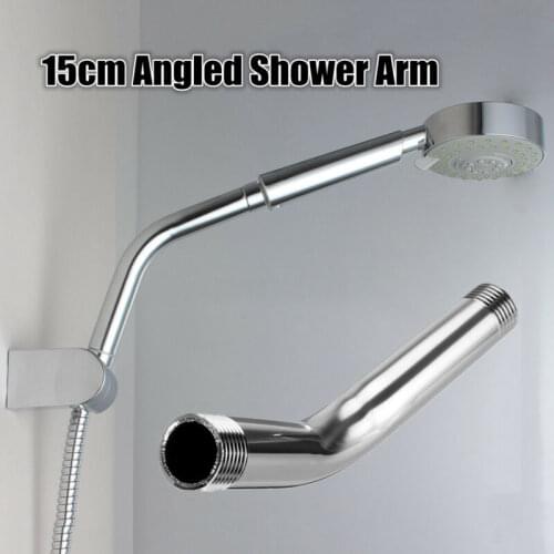 Home Stainless Steel Shower Head Extension Head Extension Angled Shower Arm Extra Hose Pipe Bathroom Shower Bathroom Accessories