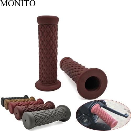 7/8" 22MM Vintage rubber Cafe Racer handlebar Motorcycle handle grips For YAMAHA WR 250X 250R 450F TTR 125 250 600 TTR250 TTR600