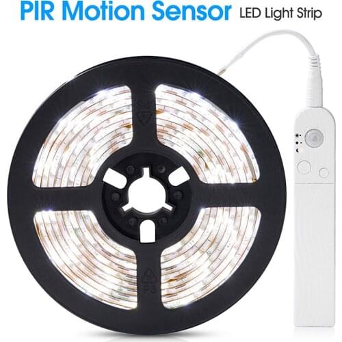 5V Waterproof 2835 LED Lights For Kitchen Bedroom Decoration Motion Sesor Strip Simple Dimmer USB Charging Or Battery Box1 2 3 m