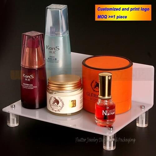 High Quality Acrylic Jewelry Display Tray Cosmetic Showing Desktop Pendant Earring Ring Necklace Bracelet Holder Showcase Rack