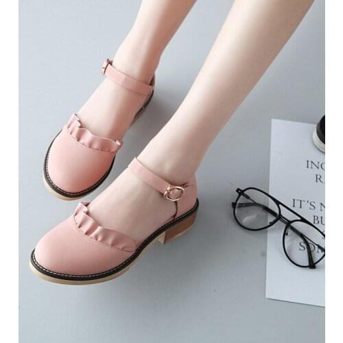 Big Size ladies high heels women shoes woman pumps A hundred Roman shoes in Baotou