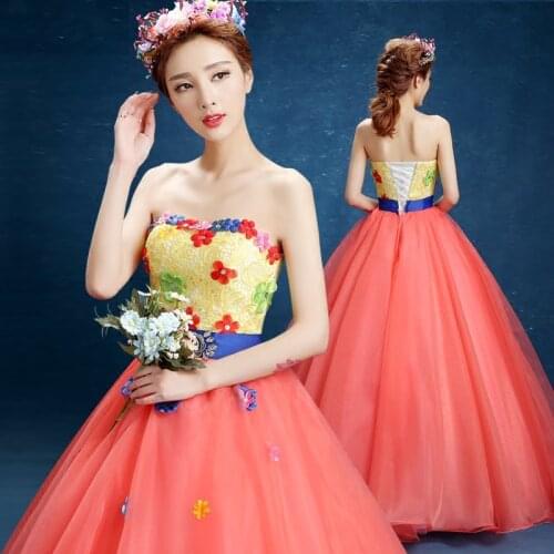 Backless Quinceanera Dresses 3D Appliques Floor-Length Lace up back Vestidos Sweet 16 years Party Prom Vintage Ball Gown