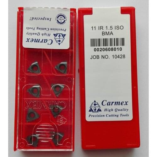 10PCS thread turning tool 11IR 11.5 ISO screw inserts insert cnc tool lathe BMA free shipping