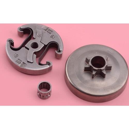 3Pcs/Set 7 Teeth H345 Spur Clutch Drum Sprocket Bearing Kit 503873072 Fit for Jonsered 2141 2145 CS2145 CS2147 CS2149 Chainsaw