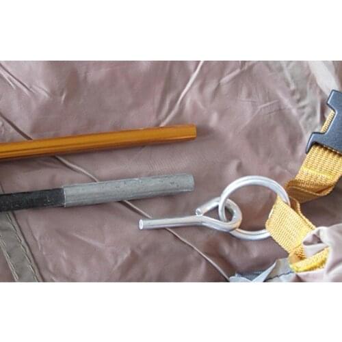 4Pcs/Set Ten Pole end Rings Connectors with 2 Pins - fits Inside Tent Awning Poles, Aluminum Alloy, Lightweight