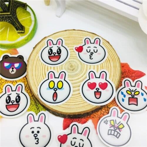 40 pcs cute bear expressi Stickers for Car Styling Bike Motorcycle Phone Laptop Travel Luggage Cool Funny Sticker Bomb Decals