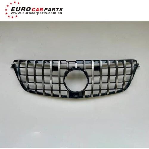 ABS material GT front grille for GL class x166 GL500 GL550 GL63 GT style car accessories Grille center bumper used for 10-14year