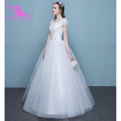 AIJINGYU V-neck Wedding Dresses