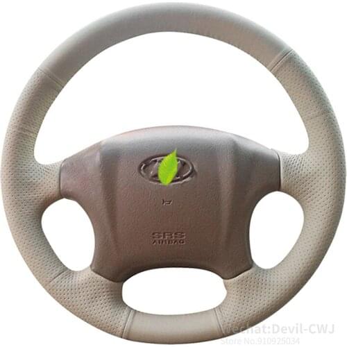 Alcantara Car Steering Wheel Cover For Hyundai Tucson Sonata hand-stitch 2006 2007 2008 2009 2013 Car Accessories Auto Interior
