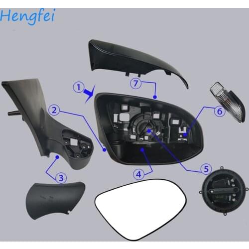 HengFei car accessories for Toyota Yaris 2012~2019 models Rearview mirror Assembly Rearview mirror cover frame turn signal