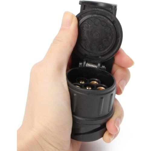 Car-Styling Waterproof 13 To 7 Pin Plug Trailer Caravan Electric Adapter Socket Connector Automobiles Cables Adapters & Sockets
